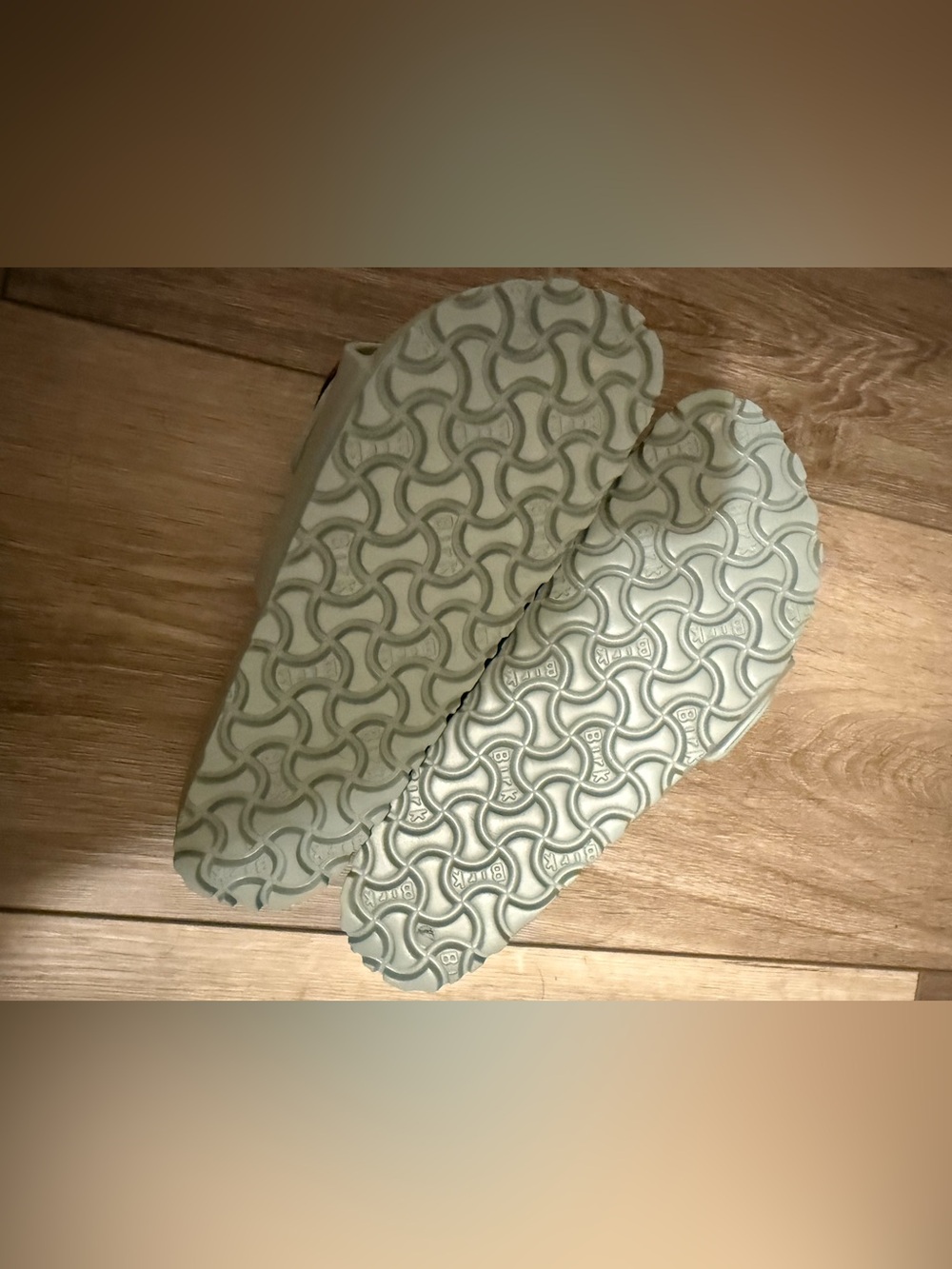 Birkenstock Mint Green Single-Buckle Slide Sandals - Big Buckle Madrid - Picture 6 of 6